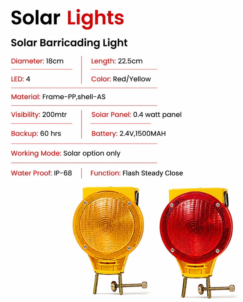 Solar Barricading Light