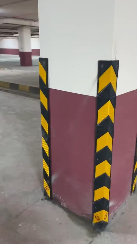 Parking column guard installation